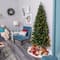 7ft. Pre-Lit Grand Teton Spruce Flat Back Artificial Christmas Tree, Clear LED Lights